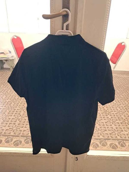 Tricou Polo Bigotti Negru, 100% Bumbac, Mărimea L
