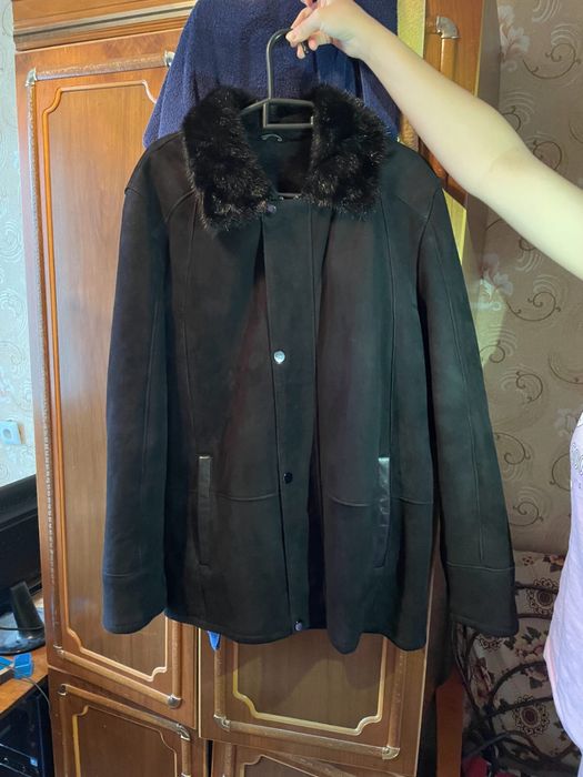 Дубленка теплая мужская