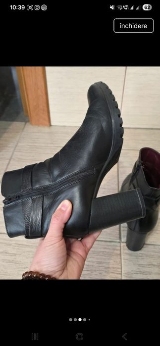 2 perechi ghete dama piele Benvenuti, marime 38