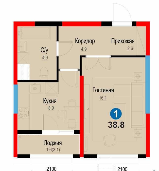 Идеальная инвестиция: 1-комнатная квартира в ЖК Zamon от NRG в Ипотеку