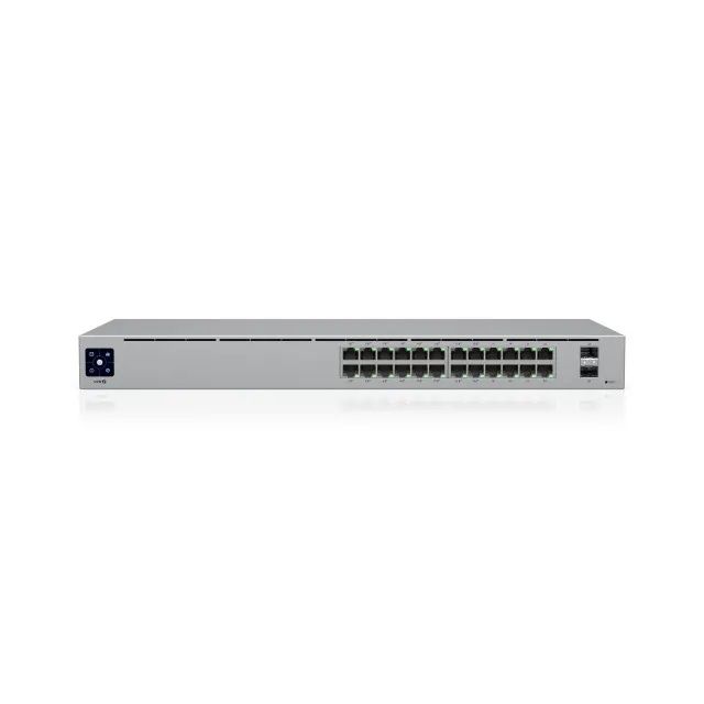 Switch PoE Ubiquiti UniFi cu 24 porturi Gigabit, 2xSFP, managed, racka
