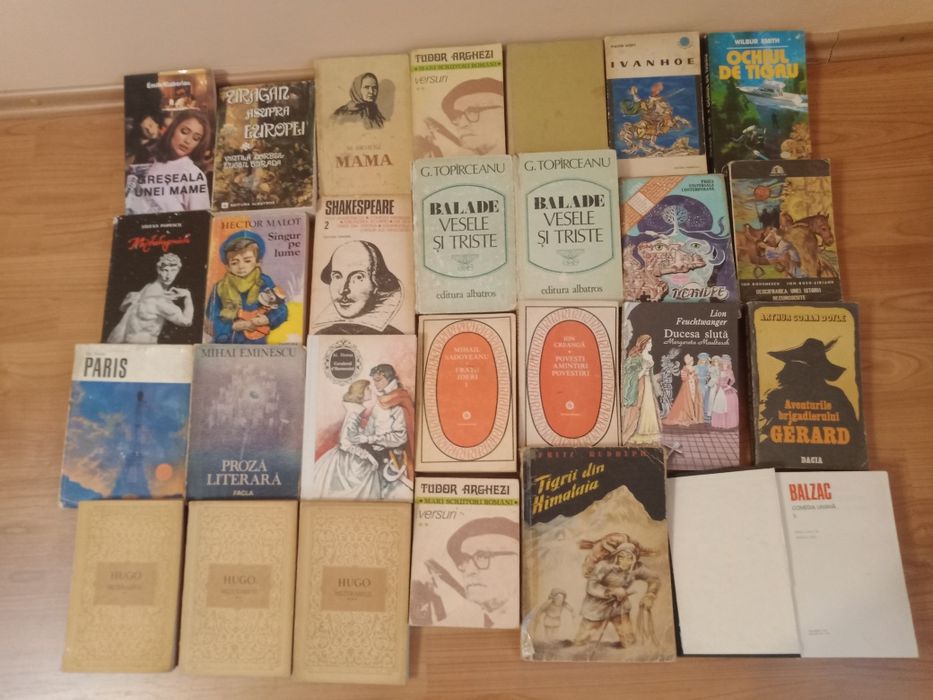 Cărți bune autori români 5 lei buc. Atlasul geografic al lumii 75 lei