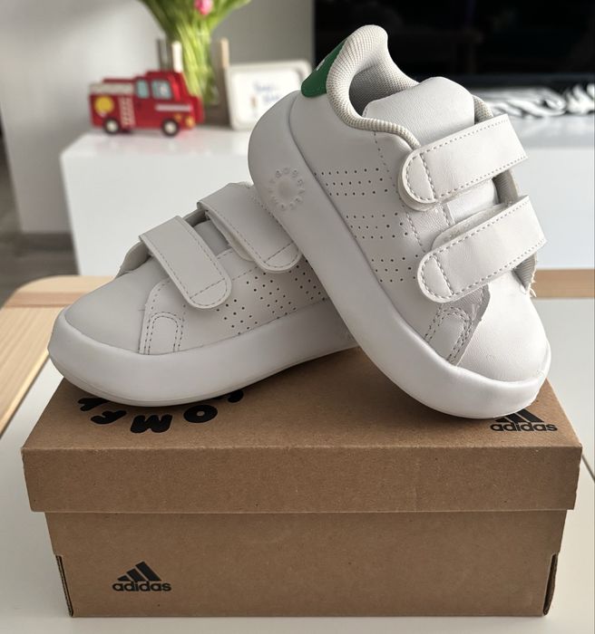Adidas Bubble Comfy White/Green/Size 22