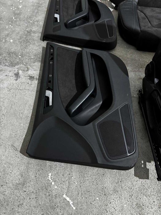 Set fete de usa capitonaje piele neagra alcantara S-Line AUDI A4 B8 break 2010