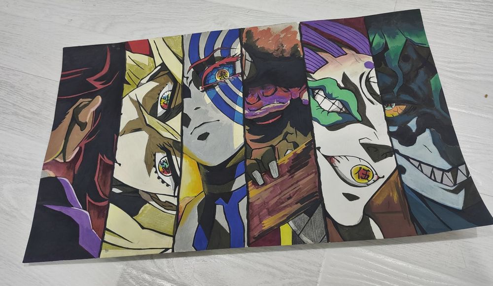 Аниме рисунки на а3