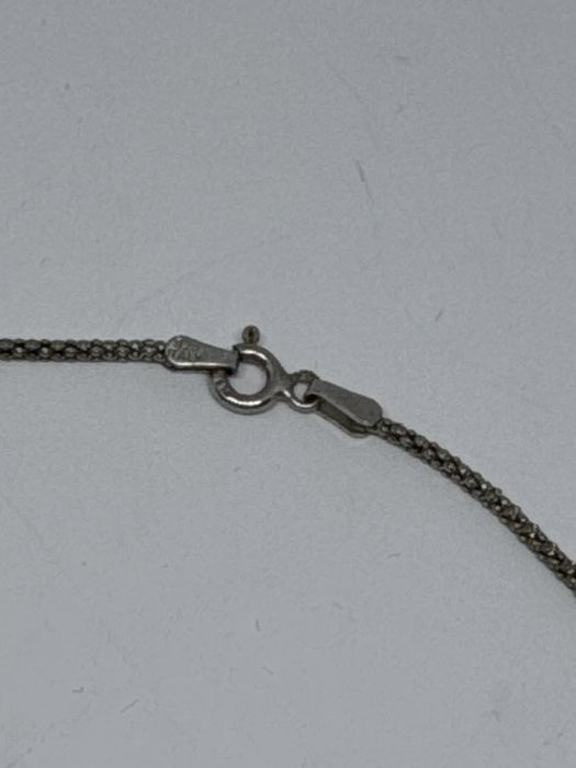 сребърен дамски синджир с висулка сърце italy 4.49гр 925