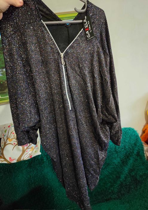 Нова, елегантна макси блуза 5хл