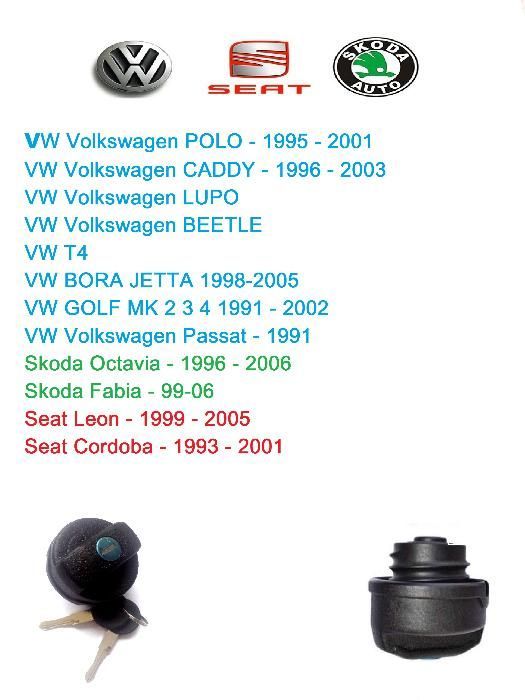 Капачка за резервоар за VW Фолксваген и Опел Opel универсална и