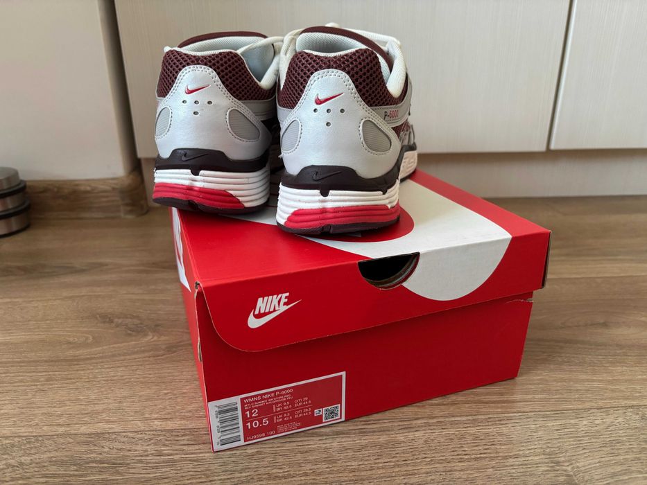 Маратонки Nike P-6000 Metallic Summit White Fire Red  | 44.5 EU 10.5 US
