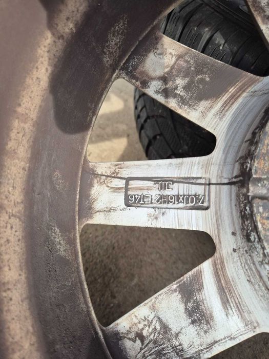 Set jante aliaj cu anvelope 225/55/R16 M+S 5x112 AUDI A4 B8