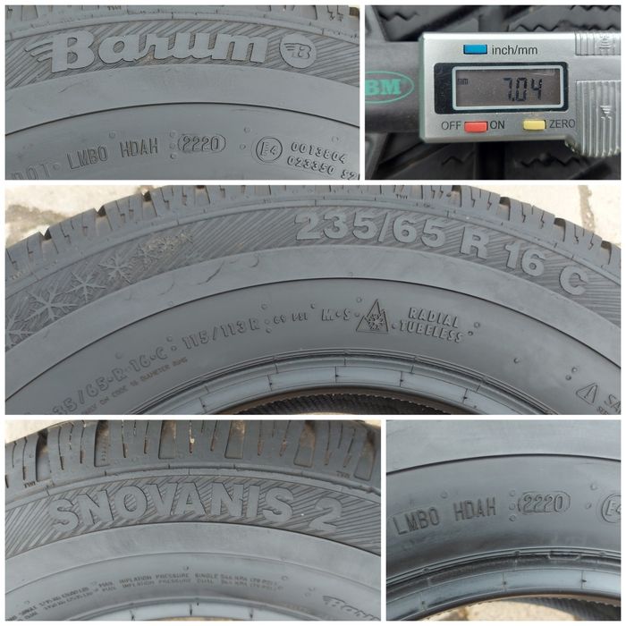 O bucată 235/65 R16C M+S iarnă - una Barum Vredestein Torque Goodyear