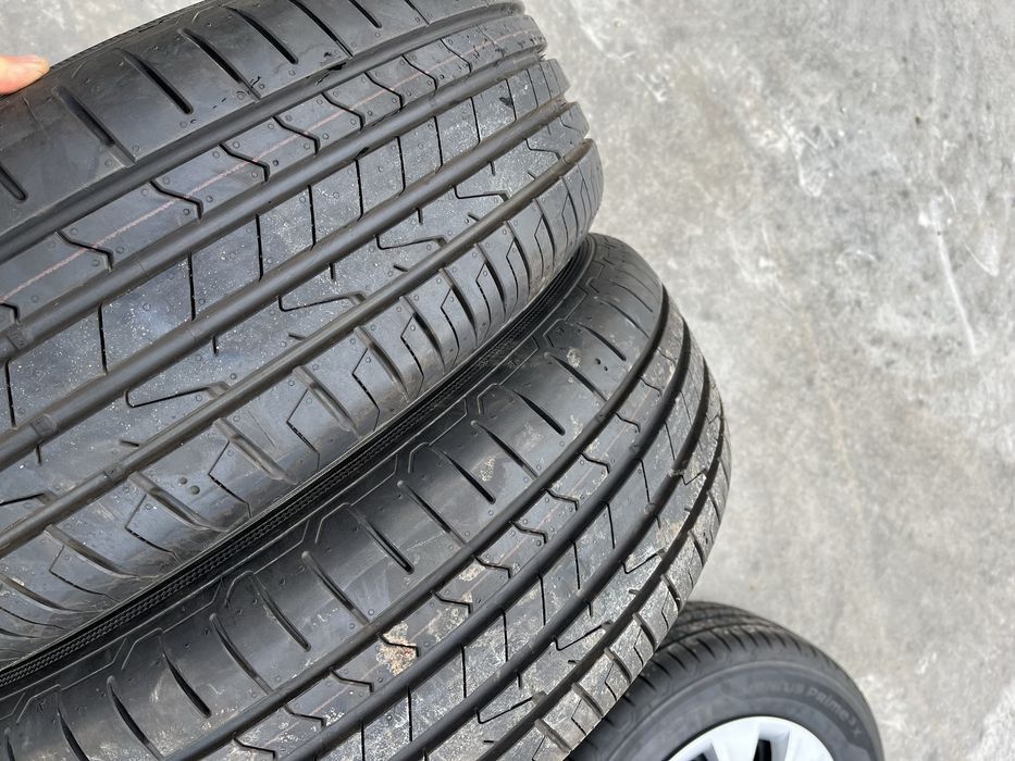 Set jante tabla R17 5x112 anvelope Hankook 215 65 R17