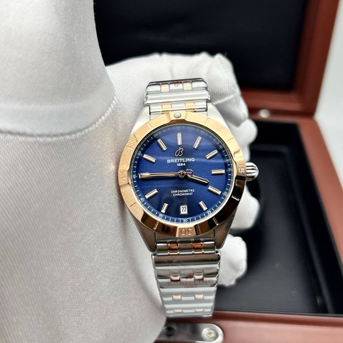 Ceas breitling chronomat blue dial 36,mm