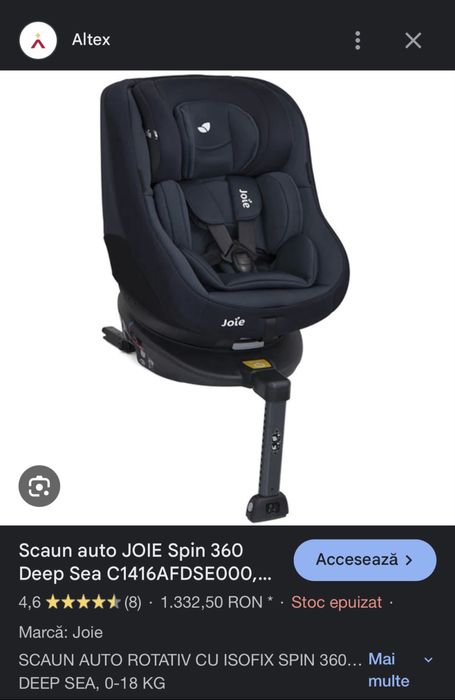 Scaun auto Joie.