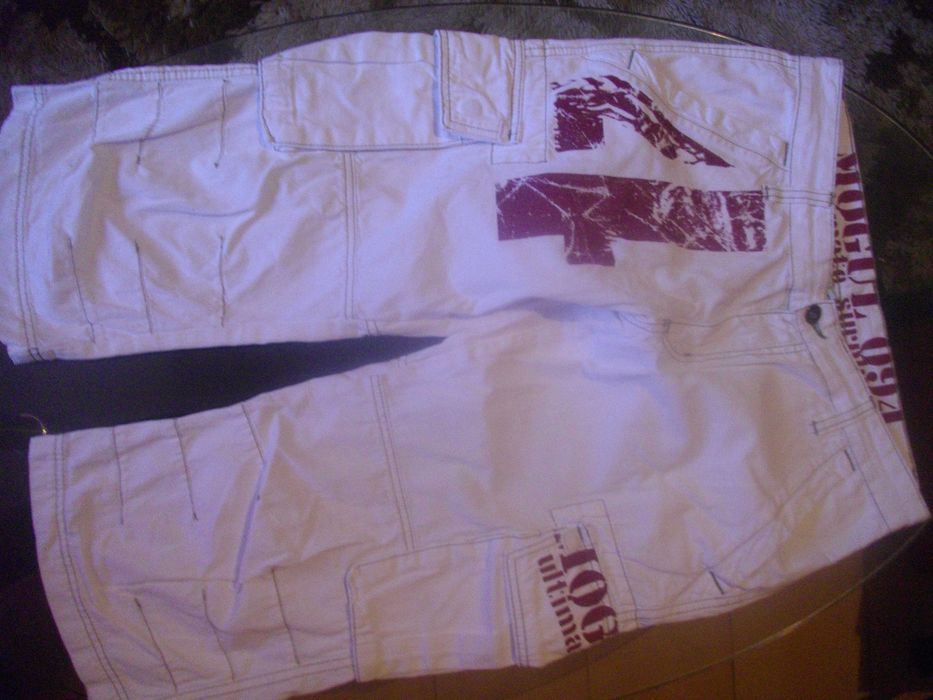 Мъжки №30-Маркови Бели 7/8 Панталони-Летни-Mogul  094-Спортни-Памук