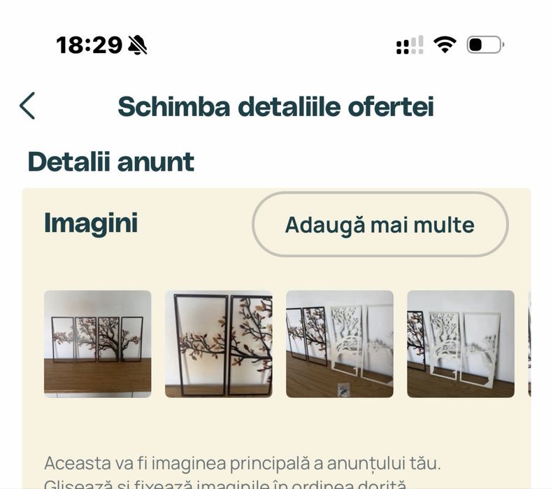 2 tablou copacul vietii 2 vase aurii 18 seturi sfesnice a cate 6 buc