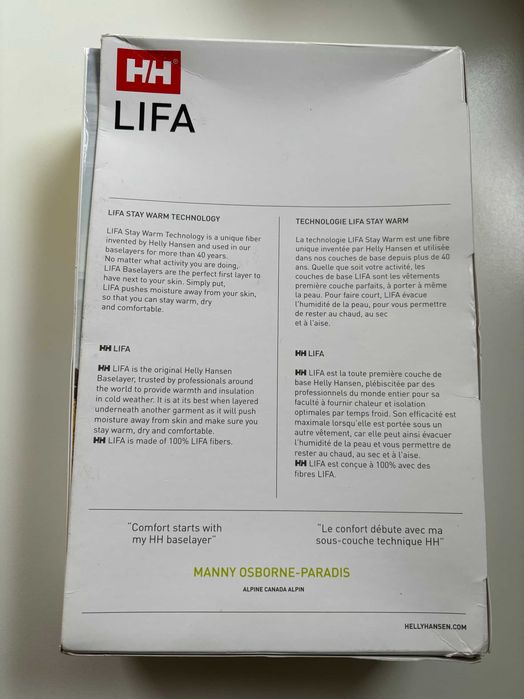 NOU! Bluza de corp termica / base layer Helly Hansen Lifa