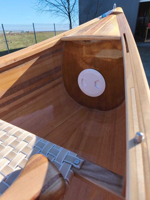 Canoe Custom 4.9m – Lemn de Tei & West System Epoxy – Noua /Premium