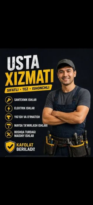Сантехник и ремонт бытовой техники 
HIZMATI

   USTA KERAKMI? 

BARCHA
