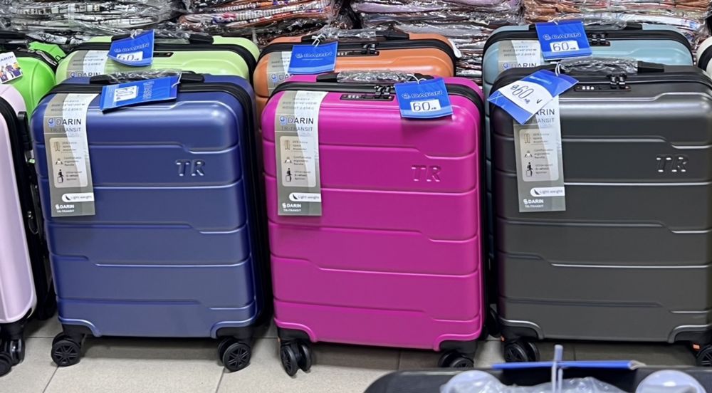 Пътнически куфар за ръчен багаж 55x40x20 см Лек полипропилен 4 колела