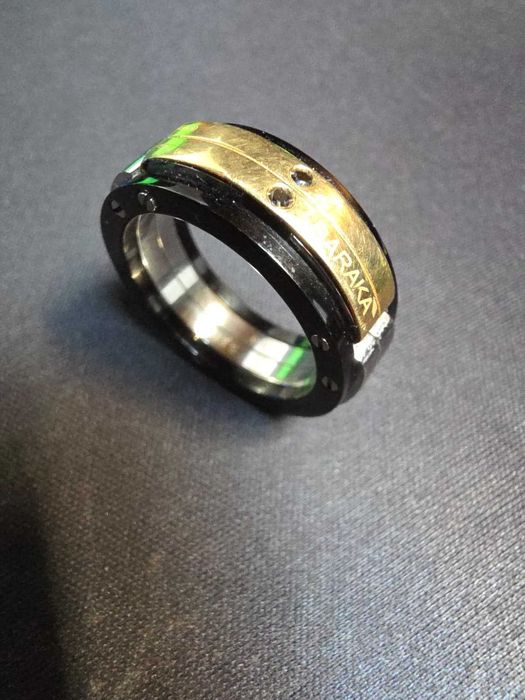 Baraka ceramica și aur 18 k cu diamante negre