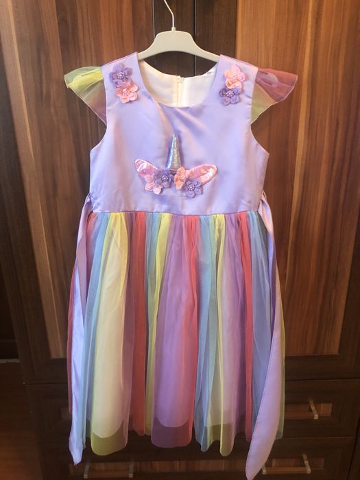 Rochie UNICORN mărimea 150 (8-9ani)