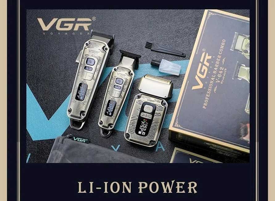 3в1 Професионален комплект VGR 642 с 12 представки титаниева изработка