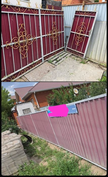Ворота и калитка из профнастила