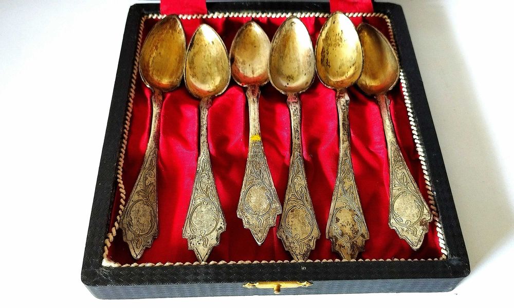 6 lingurite argint , marcaj delfini