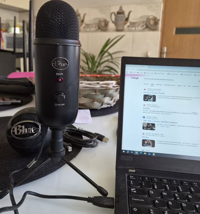 vand 2 x Microfon Usb Logitech Blue Yeti Professional si  Blue Snowball ICE