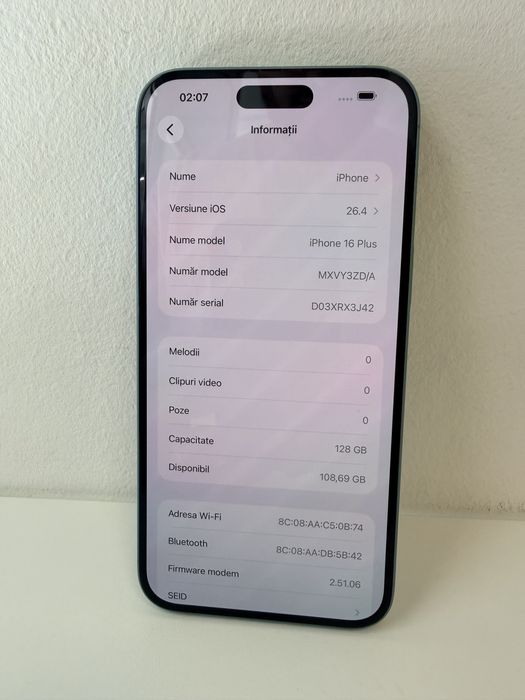 Iphone 16 plus 128 gb