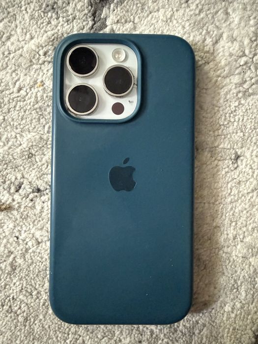 iPhone 15 Pro 128GB White Titanium - Spate Spart - Funcțional 100%