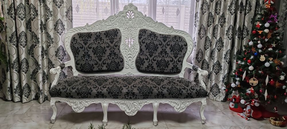 Set baroc din lemn masiv,sculptat manual