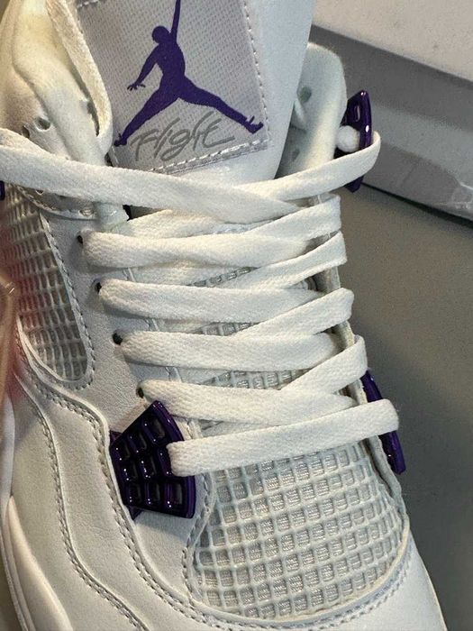 Nike Air Jordan 4 Retro White Court Purple marimea 44