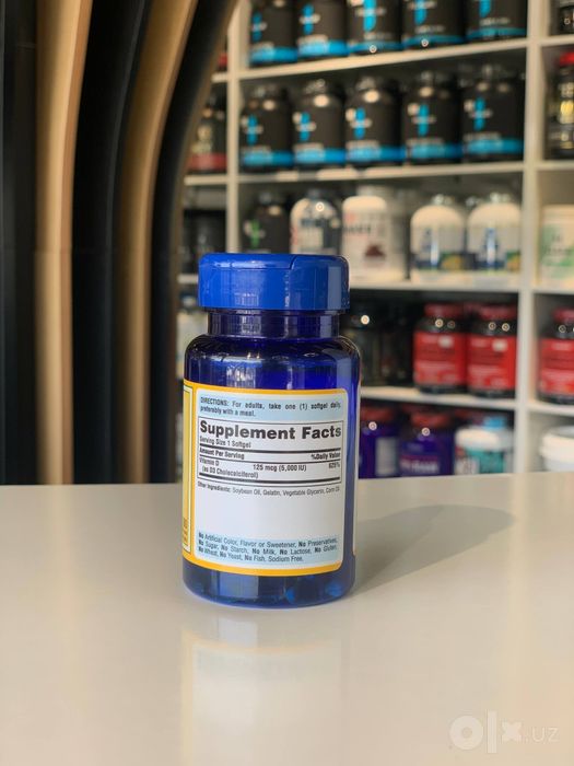 puritan's Pride vitamin d3 5.000 iu 125 mcg . д3