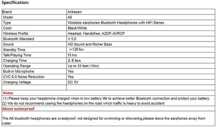 Хендсфри Bluetooth 5.0 слушалки