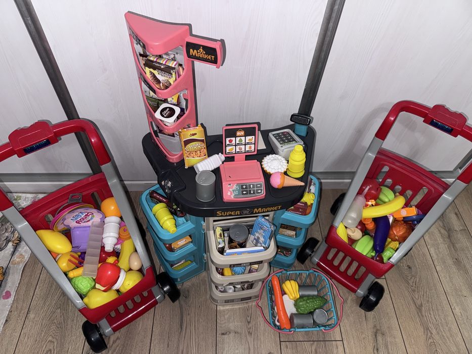 Продам детский магазин. Корзины светятся и с музыкой.