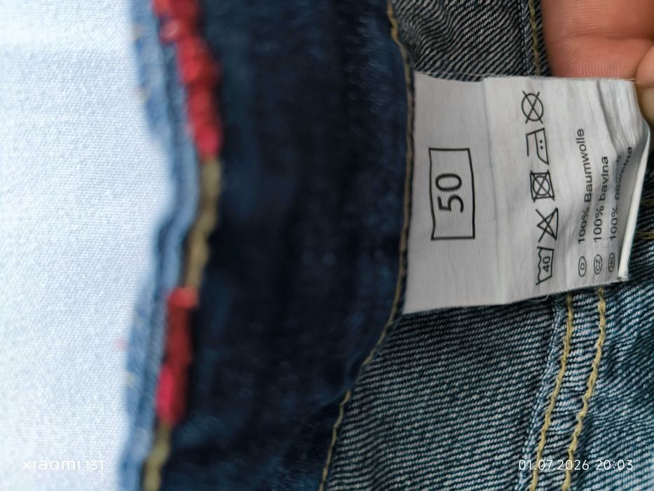 Pantalon denim scurt
