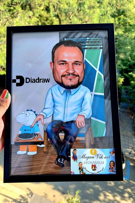 Дигитална  карикатура,портрет или постер