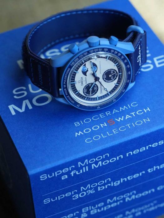 Omega Swatch Mission to the Super Blue Moonphase