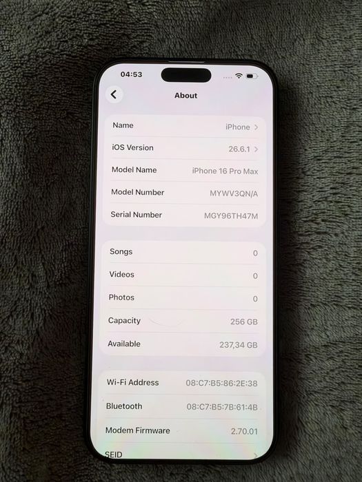 Iphone 16 pro max