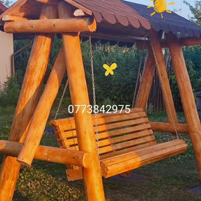 Leagan de grădină lemn masiv