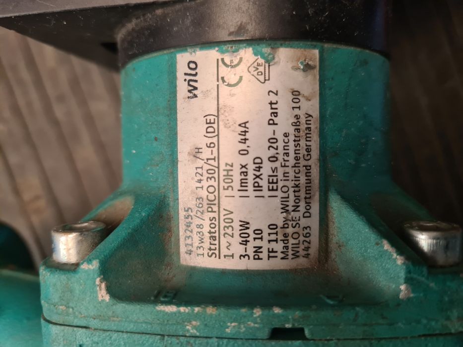 6 pompe de recirculare wilo, 1-30 mc/h