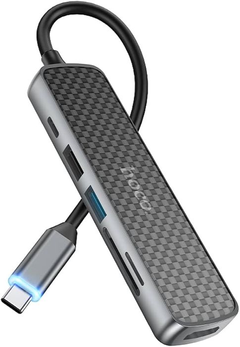 Hoco HB24 Easy display Type-C multifunction adapter