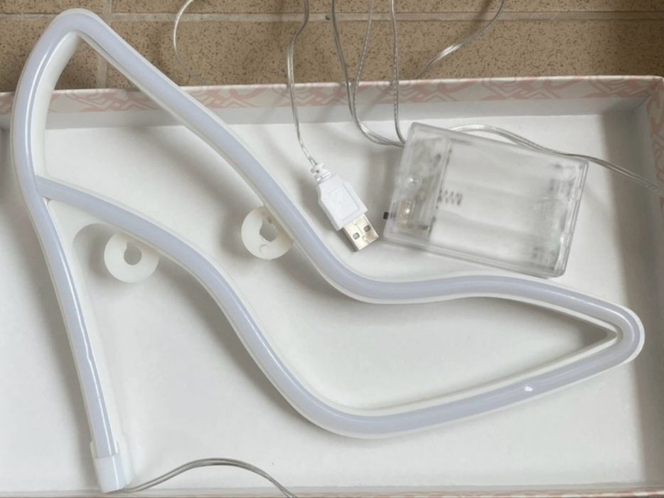 Lampă LED pantof, lumină roșie