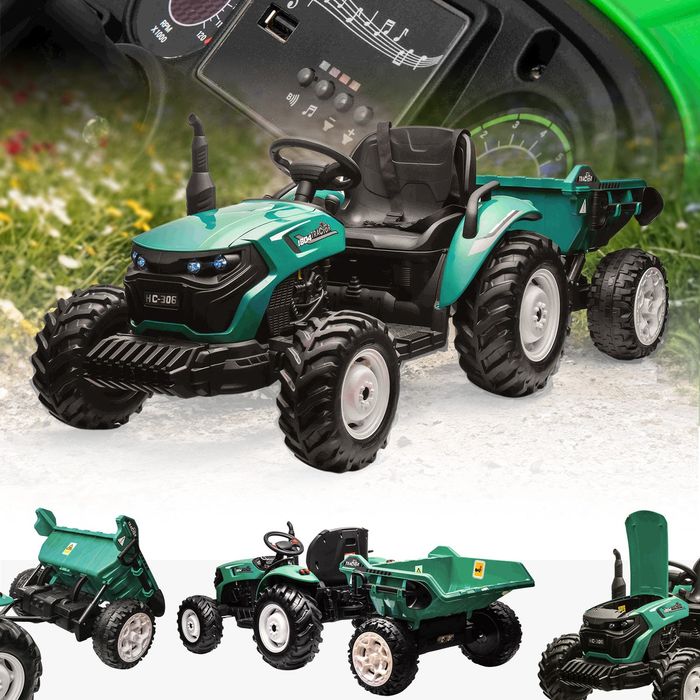 Трактор детский с прицепом
