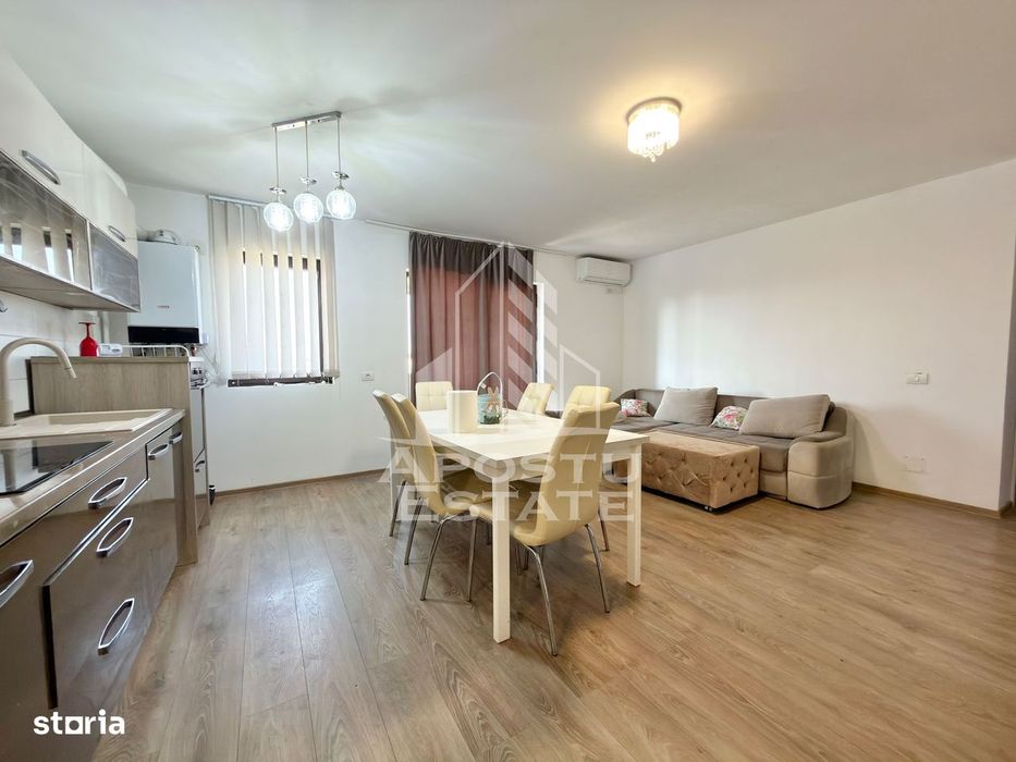Apartament cu 3 camere complet mobilat si utilat la etajul 2 in Giroc.