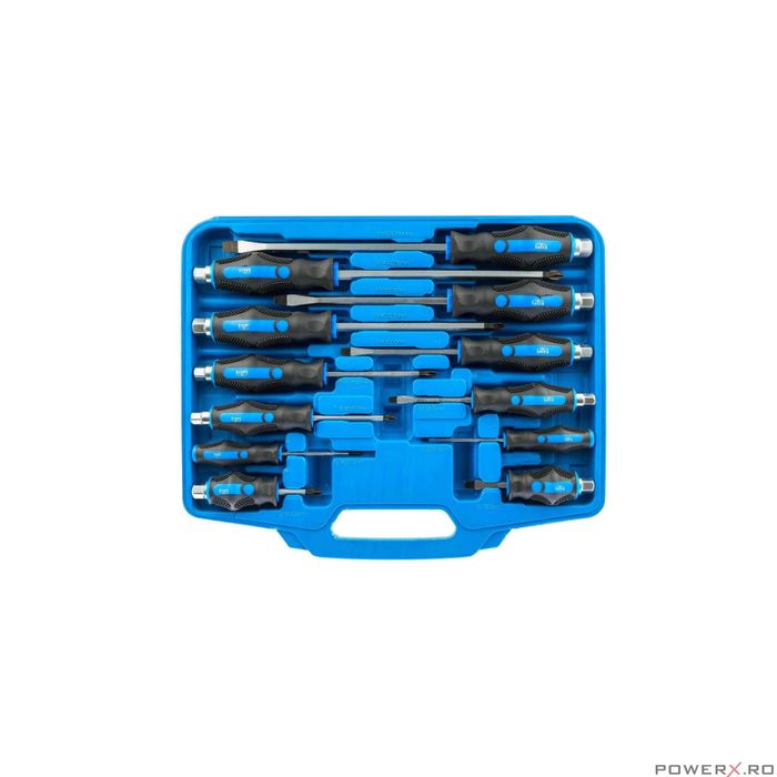 Set surubelnite mecanice, 12 piese, plate, chrome vanadium, Satra