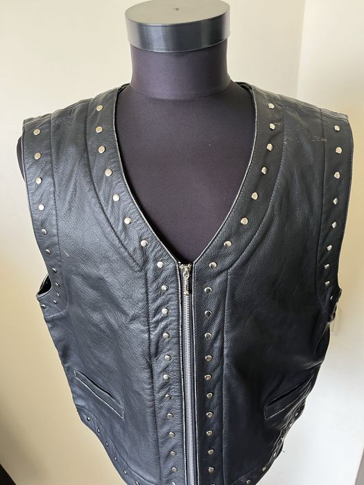 Vesta biker , piele