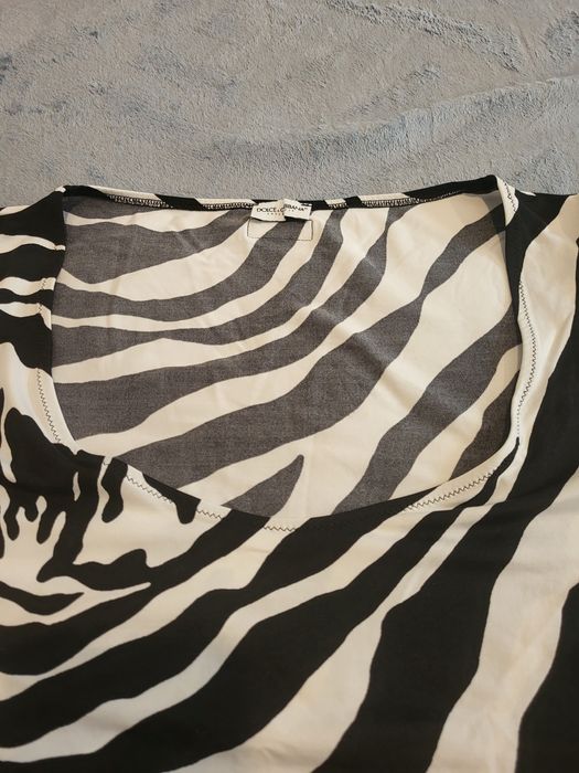 Tricou alb cu negru Dolce n & Cabana